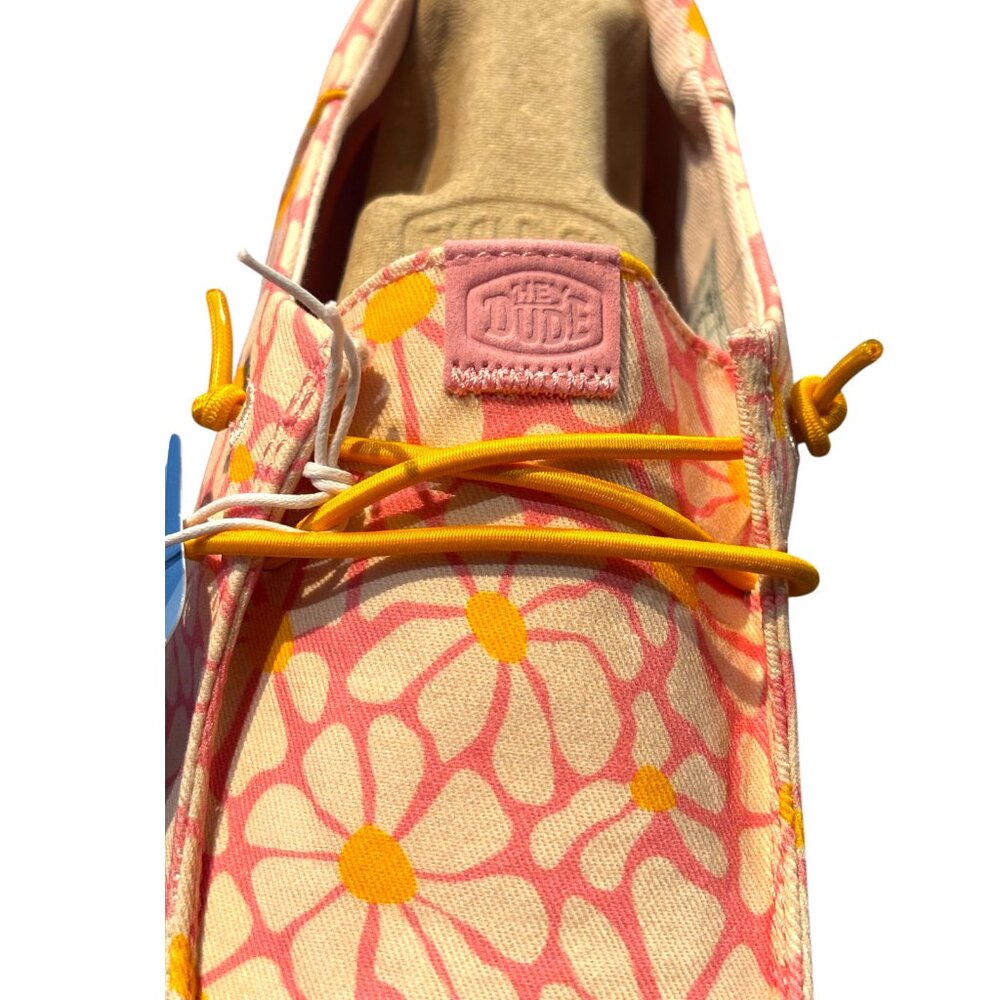 Hey Dude Wendy Funk Psychedelic Floral Pink Floral slip on canvas shoes sz 7 NIB - Picture 5 of 11